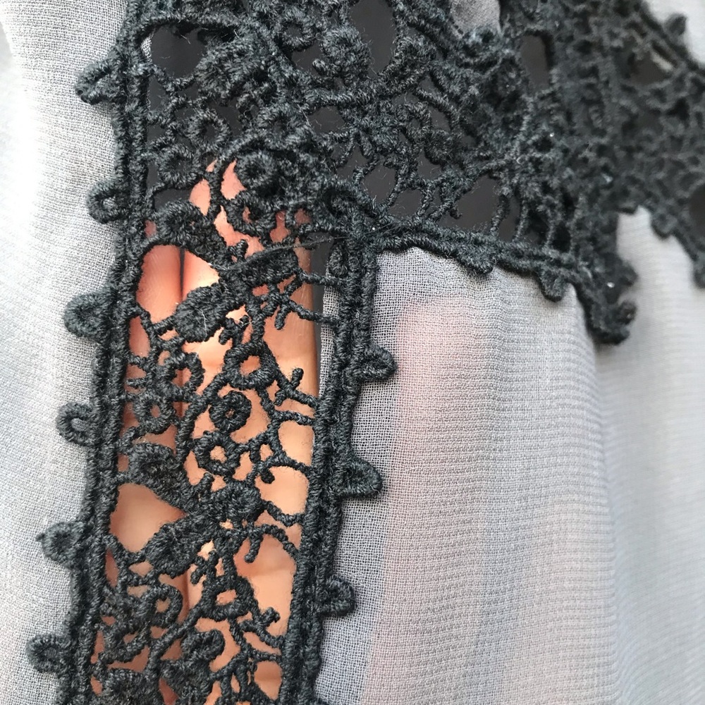 Artisan De Luxe Anthropologie button shirt sheer - Picture 3 of 4